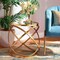 Baxton Studio Desma Glam and Luxe Gold Finished Metal and Mirrored Glass End Table 177-11195-Zoro - alternate 3